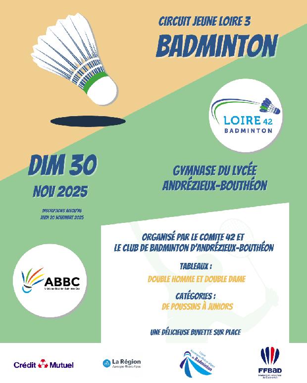 Circuit Jeune Loire 3 - Andrézieux Bouthéon - 30 novembre - Double - EcoResponsable